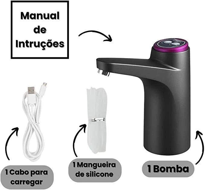 Bomba Elétrica Galão de Água USB - All Trade Variedades